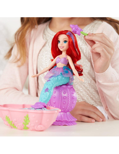 Spa de Cambio de Color Ariel Disney - Muñeca y Accesorios