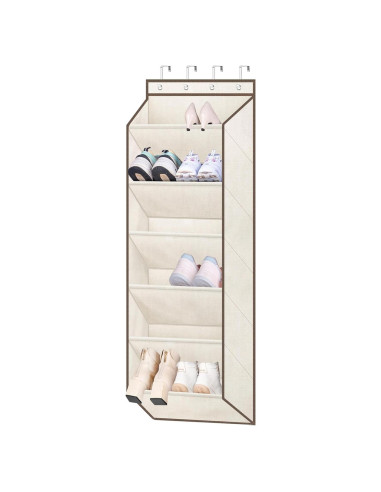 Estante Colgante para Zapatos SLEEPING LAMB Beige 6 Bolsillos