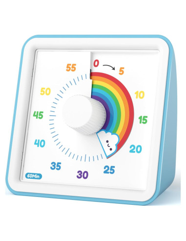 Temporizador Visual LIORQUE 60 Minutos Arcoíris para Niños
