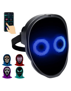 Máscara LED Programable AINSKO-APP Bluetooth Personalizable