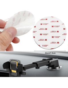 Paquete de 10 almohadillas adhesivas dobles 75mm CKANDAY 2