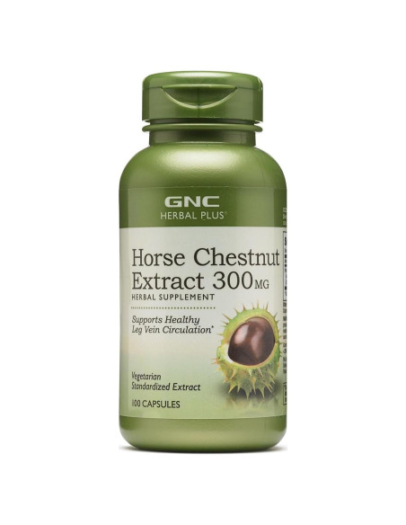 Extracto de Castaño de Indias GNC Herbal Plus 300mg 100 cápsulas Extracto de Castaño de Indias GNC Herbal Plus 300mg 100 cápsulas