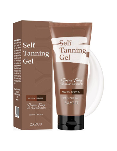 Gel Autobronceador ZAYUU 248 ml - Bronceado Natural Sin Sol