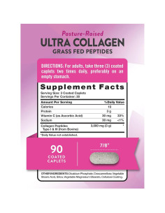 Colágeno en Péptidos La Verdad de la Naturaleza 90 Tabletas Tipo 1 y 3 2