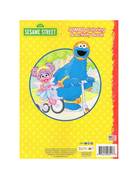 Libro para Colorear Sesame Street Elmo 96 Páginas Actividades Libro para Colorear Sesame Street Elmo 96 Páginas Actividades