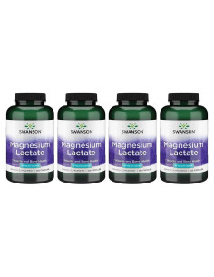 Suplemento de Magnesio Swanson Lactato - 120 Cápsulas 84mg