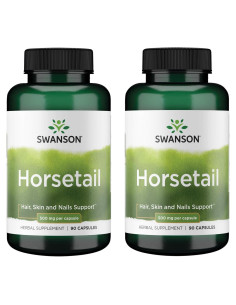 Suplemento Herbal Cola de Caballo Swanson - 90 Cápsulas 500mg