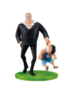 Estatua Coleccionable Monkey D. Luffy & Garp 17 cm Bandai
