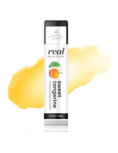 Bálsamo Labial Orgánico Real Skin Care 4 Unidades Mandarina