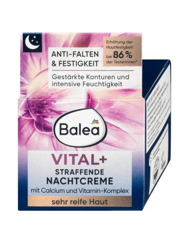 Crema de Noche Intensiva Balea Vital+ 50ml Piel Muy Madura 55+