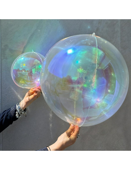 Globos 4D Iridiscentes Froova 56 cm y 25 cm Holográficos Globos 4D Iridiscentes Froova 56 cm y 25 cm Holográficos