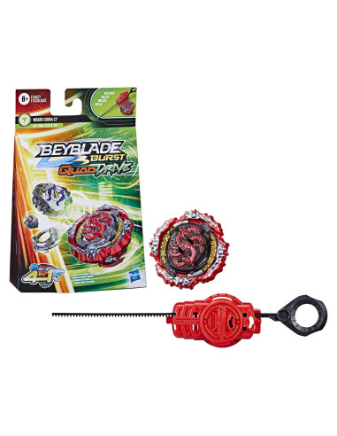 Trompo Beyblade Burst QuadDrive Wrath Cobra C7 - Juego de Batalla