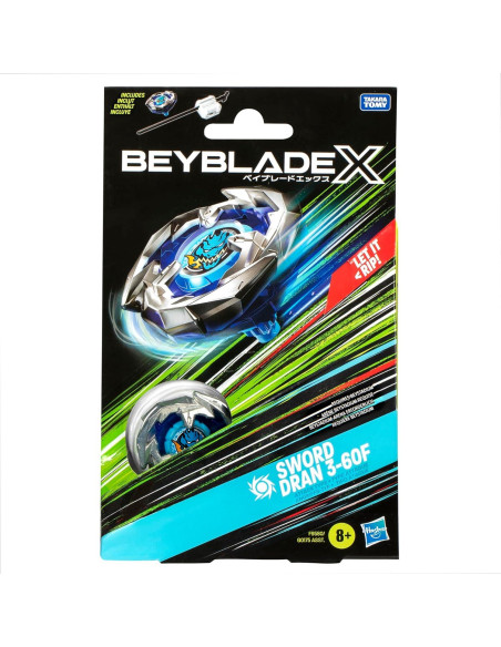 Beyblade X Espada Dran 3-60F con Lanzador y Spinner - Hasbro Beyblade X Espada Dran 3-60F con Lanzador y Spinner - Hasbro