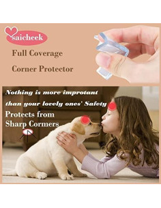 4 Protectores de Esquinas de Silicona saicheek para Bebés 2