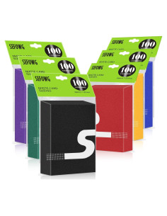 Mangas de cartas mate SEFOWG 600 unidades 6 colores TCG