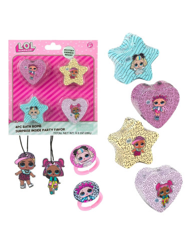 Set de 4 Bombas de Baño L.O.L. Surprise! - No Tóxicas