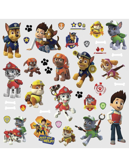 Calcomanías de Pared RoomMates Paw Patrol 25.4x45.7 cm Calcomanías de Pared RoomMates Paw Patrol 25.4x45.7 cm