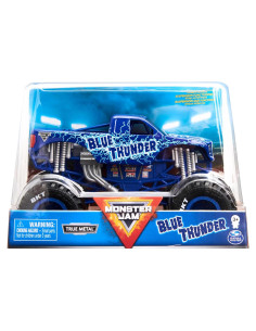 Camión Monstruo Die-Cast Monster Jam Blue Thunder 1:24