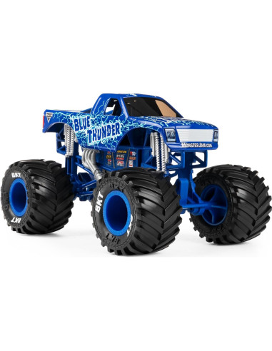 Camión Monstruo Die-Cast Monster Jam Blue Thunder 1:24