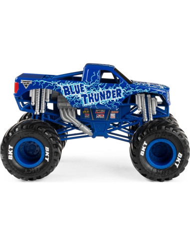 Camión Monstruo Die-Cast Monster Jam Blue Thunder 1:24
