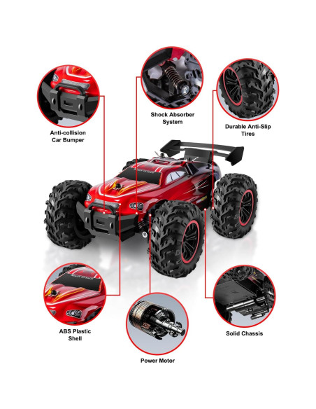 Coche RC Fotgear 1:18 Todo Terreno 20Km/h con 2 Baterías Coche RC Fotgear 1:18 Todo Terreno 20Km/h con 2 Baterías