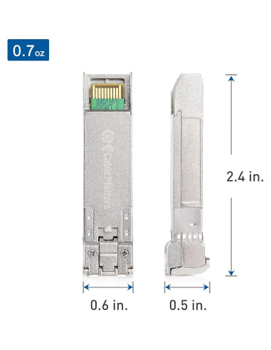 Módulo Transceptor de Fibra Multimodo SFP+ a LC 10G Cable Matters - Paquete de 2
