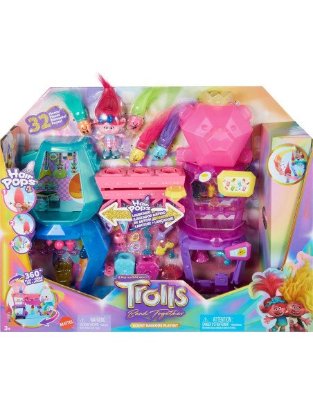 Set de Juego Poppy Trolls Mattel Francia 6 Áreas 35 Accesorios Set de Juego Poppy Trolls Mattel Francia 6 Áreas 35 Accesorios