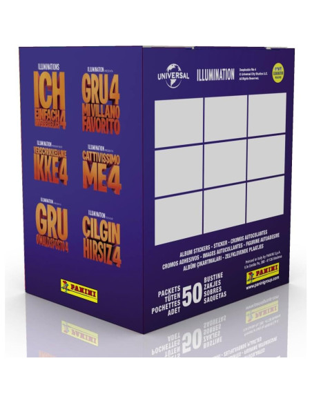 Caja de Stickers Panini Mi Villano Favorito 4 - 250 Stickers Caja de Stickers Panini Mi Villano Favorito 4 - 250 Stickers