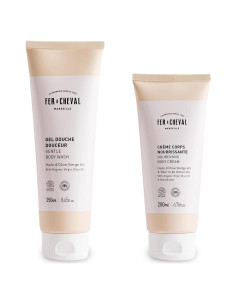 Set de Crema Corporal y Gel de Ducha Fer  Cheval 200 ml