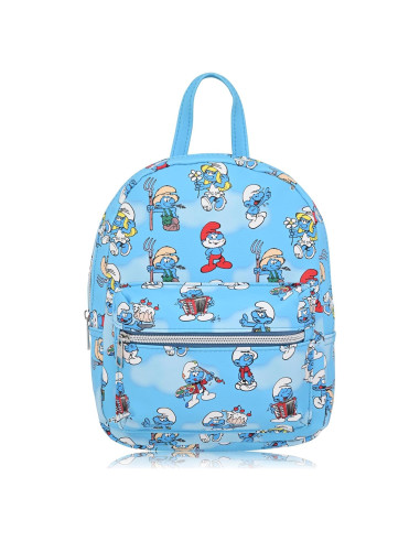 Mochila Mini Unisex Fast Forward de los Pitufos 25.4 cm