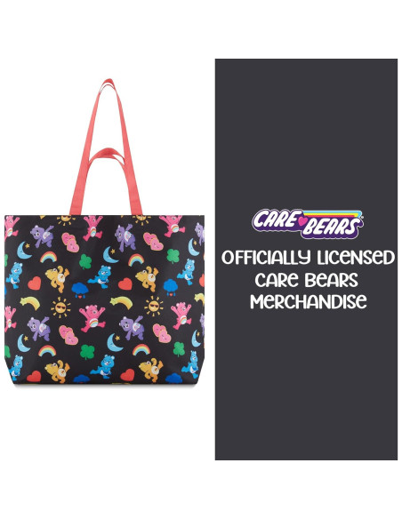 Bolsa de mano de nylon Care Bears negra con estampado AOP Bolsa de mano de nylon Care Bears negra con estampado AOP