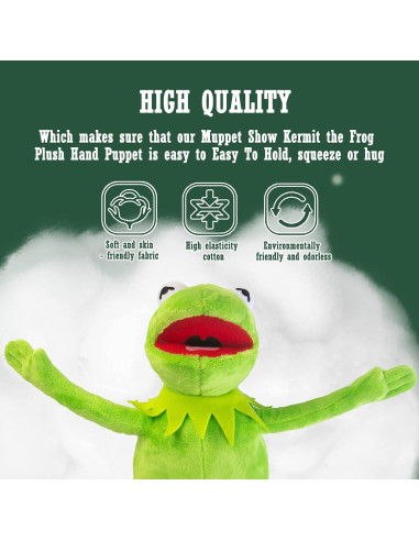 Peluche Kermit la Rana NICERINC 40 cm Suave para Niños