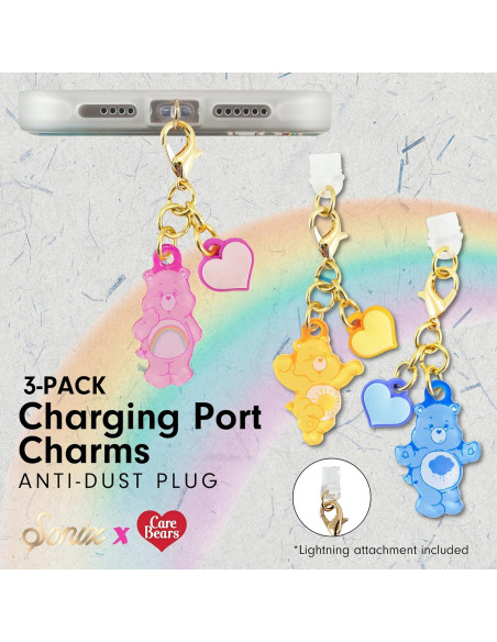Tapones de Polvo Sonix - Carga USB-C y Lightning - Care Bears Tapones de Polvo Sonix - Carga USB-C y Lightning - Care Bears