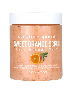 Set Exfoliante Facial y Corporal Keratine Queen 300g Naranja Dulce