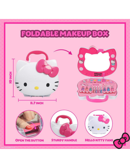 Juego de Maquillaje Iluminado Hello Kitty Townley Girl 3+ Juego de Maquillaje Iluminado Hello Kitty Townley Girl 3+