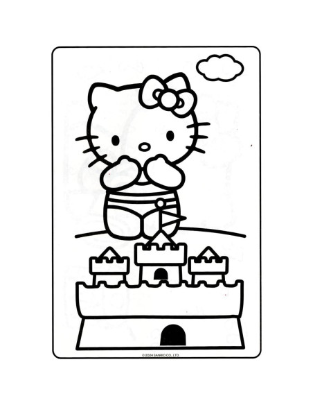 Libro de Colorear Hello Kitty + Set de Stickers 295 pcs Libro de Colorear Hello Kitty + Set de Stickers 295 pcs