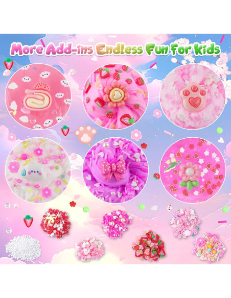 Kit de Slime Rosa para Niños - 6 Unidades - LAWOHO Kit de Slime Rosa para Niños - 6 Unidades - LAWOHO