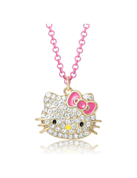 Collar Colgante Hello Kitty Sanrio Ajustable 40.64 cm Rosa Collar Colgante Hello Kitty Sanrio Ajustable 40.64 cm Rosa