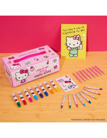 Kit de Dibujo Hello Kitty para Niños - Suministros de Arte Rosa Kit de Dibujo Hello Kitty para Niños - Suministros de Arte Rosa