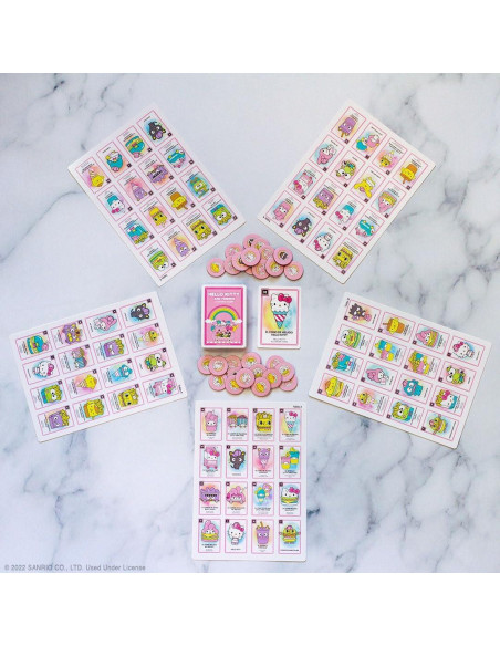 Juego de Lotería Hello Kitty - Bingo Bilingüe 54 Cartas Juego de Lotería Hello Kitty - Bingo Bilingüe 54 Cartas