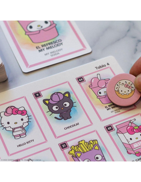 Juego de Lotería Hello Kitty - Bingo Bilingüe 54 Cartas Juego de Lotería Hello Kitty - Bingo Bilingüe 54 Cartas
