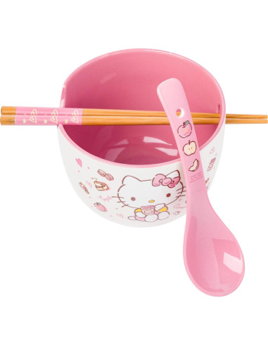 Tazón Cerámica Ramen Hello Kitty 20 oz Manzana y Canela