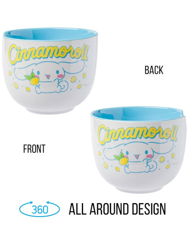 Tazón de Cerámica para Ramen Cinnamoroll 20 Onzas Silver Buffalo