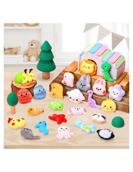 Conjunto de 30 Peluches Mini Skirfy para Máquina de Garra Conjunto de 30 Peluches Mini Skirfy para Máquina de Garra