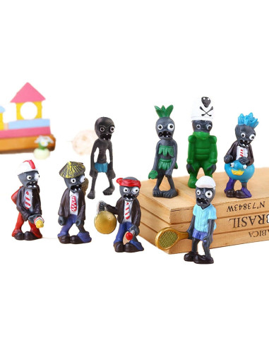Conjunto de Juguetes de Plantas vs Zombies JHESAO 17 PCS