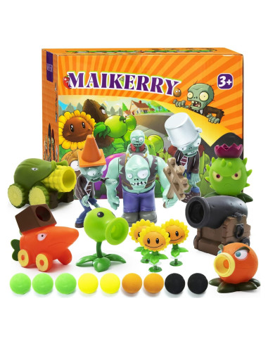 Set de Figuritas de Acción Maikerry PVZ 12 Piezas con Mapa