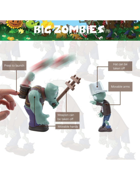 Set de Figuritas de Acción Maikerry PVZ 12 Piezas con Mapa Set de Figuritas de Acción Maikerry PVZ 12 Piezas con Mapa