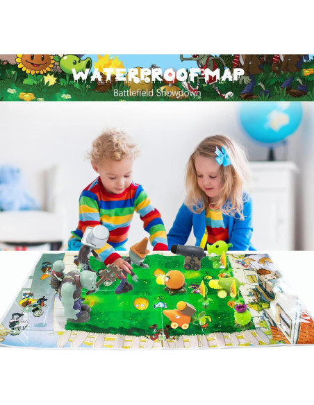 Set de Figuritas de Acción Maikerry PVZ 12 Piezas con Mapa Set de Figuritas de Acción Maikerry PVZ 12 Piezas con Mapa