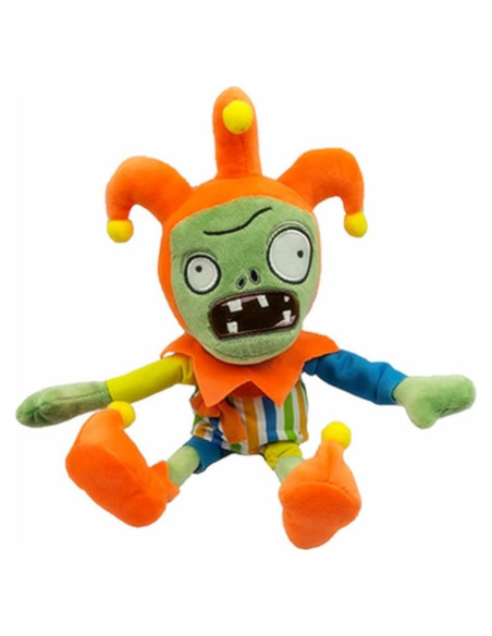 Muñeco de Peluche Jester Zombies PVZ 30cm Suave y Abrazable Muñeco de Peluche Jester Zombies PVZ 30cm Suave y Abrazable