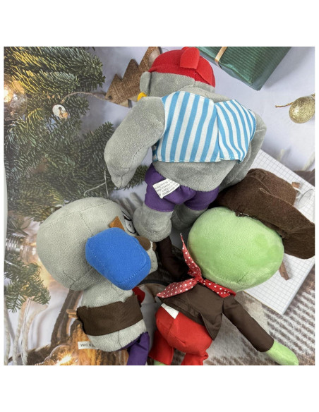 Set de 3 Peluches Plantas vs Zombies JHESAO - Martillo, Vaquero y Gargantuar Pirata Set de 3 Peluches Plantas vs Zombies JHESAO - Martillo, Vaquero y Gargantuar Pirata